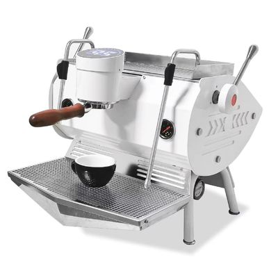 Kommerzieller Doppelboiler Espresso-Maker mit 6,0 L Kapazität und halbautomatischem Design