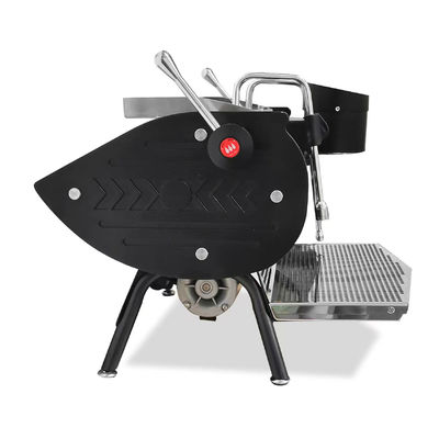 6.0L Doppelkessel Latte-Kaffeemaschine mit 3 Pulverschüsseln und 58mm Massivholzgriffe