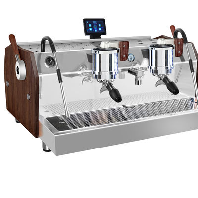 Elektrische 220 Doppelkessel Espresso Kaffeemaschine Kaffeemaschine mit Doppelkopf