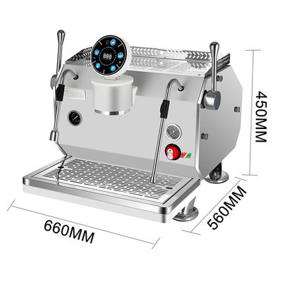 Kommerzielle halbautomatische, programmierbare Espresso-Kaffeemaschine mit italienischem Design