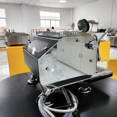 6.0L Doppelkessel Espresso-Maschinen Halbautomatische Cappuccino-Kaffeemaschine