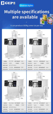1300W vollautomatische schnelle Produktion Schneeflocken Eismaschine Privat Form kommerziell