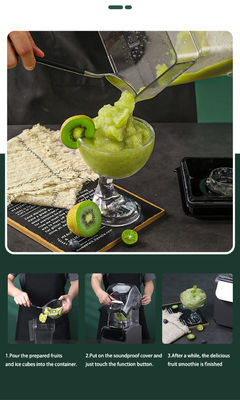 DIY Commercial Blender Mehrzweckgeräuscharme Smoothie-Blender mit programmierbaren Schleifen