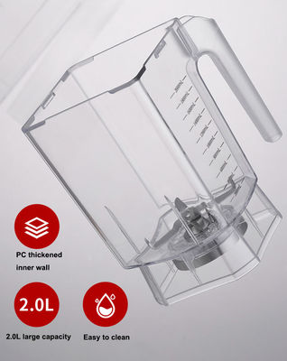 Low Noise Heavy Duty Smoothie Blender mit schalldichten Abdeckung und unzerbrechliche PC Jar