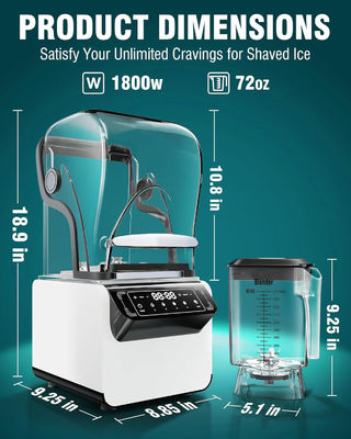 Kaffeeshop professionelle Ausrüstung leistungsfähiger Smoothie-Blender mit schalldichtem Deckel
