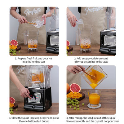 8 Geschwindigkeitseinstellungen Versorgung Profi-Eisbrenner Maschine Handels-Smoothie-Blender